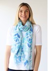 BURST SCARF - blue mix